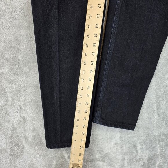 VINTAGE GAP Jeans Womens 6 Black Slim Fit Regular High Rise Tapered Made USA 90s - Picture 4 of 11
